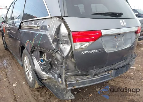 2015 Honda Odyssey Ex-L z USA, uszkodzony, nr VIN 5FNRL5H63FB027403